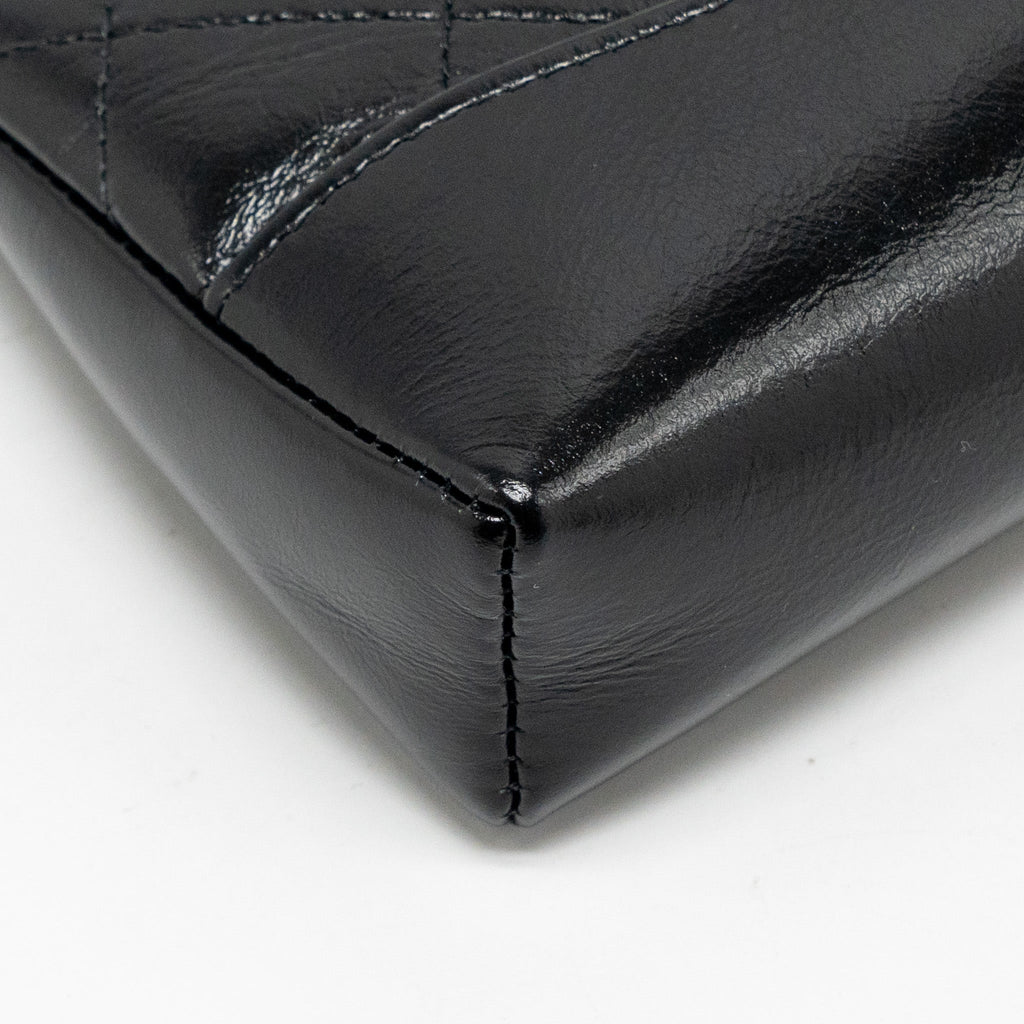 Chanel 24c Mini 31 Clutch With Chain Shiny Calfskin Black L (Microchip)
