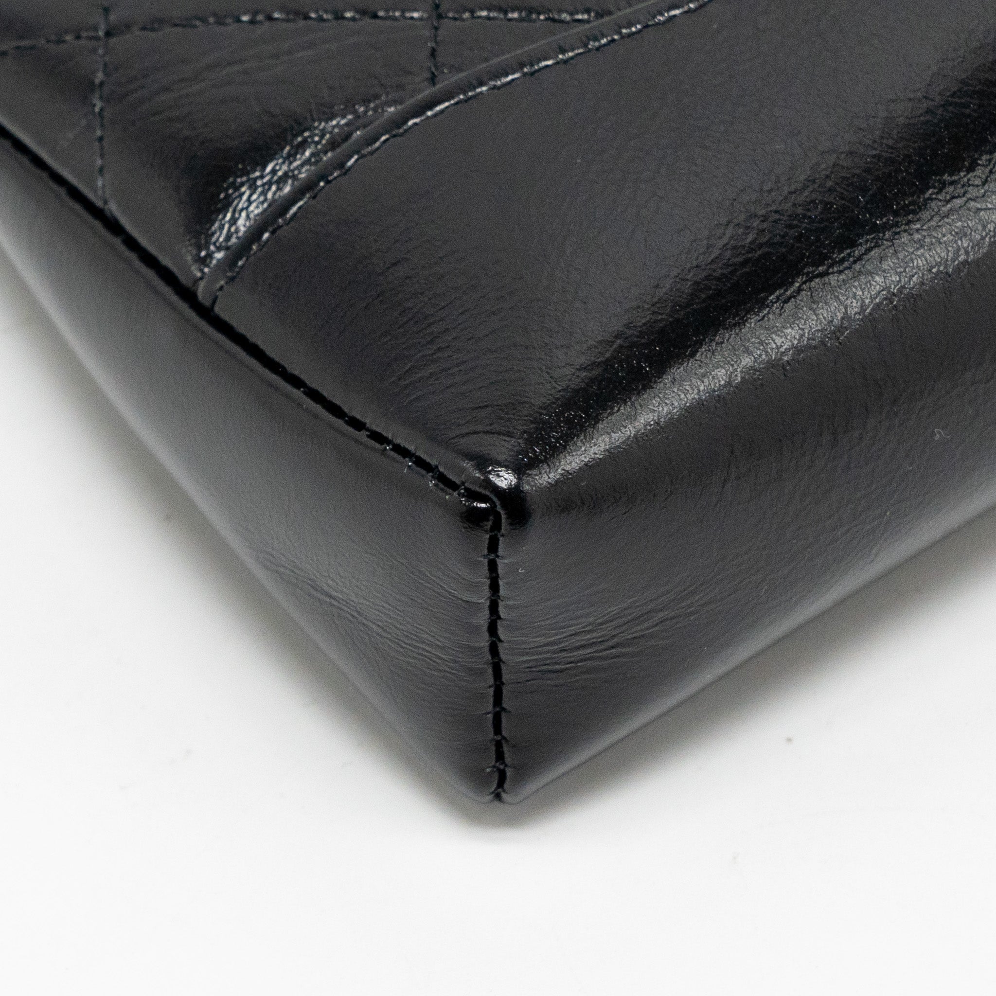 Chanel 24c Mini 31 Clutch With Chain Shiny Calfskin Black L (Microchip)