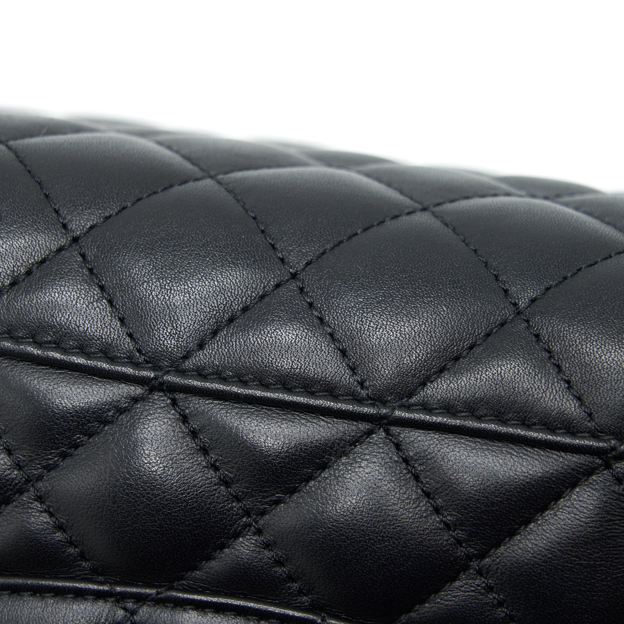 Chanel Quilted Backpack Calfskin Black