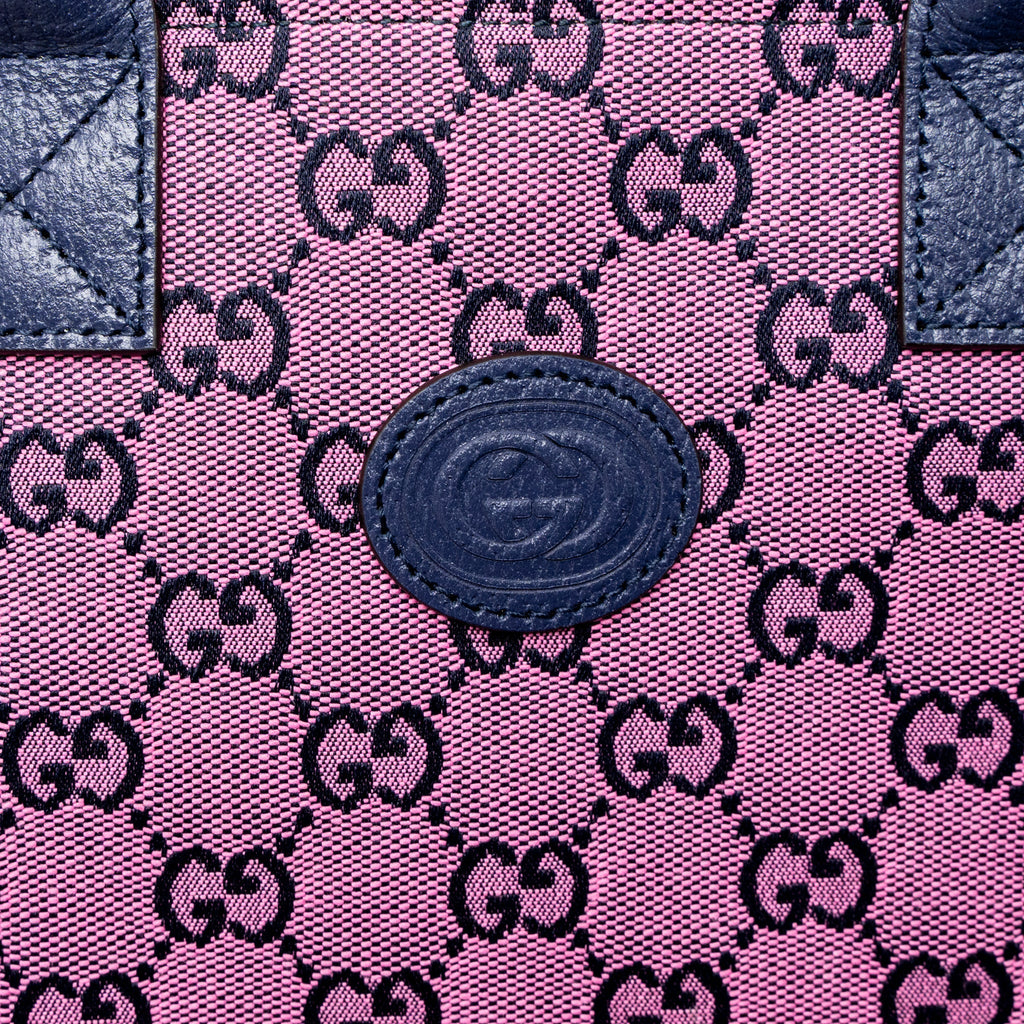 Gucci Children�s Tote Bag Canvas/Leather Purple