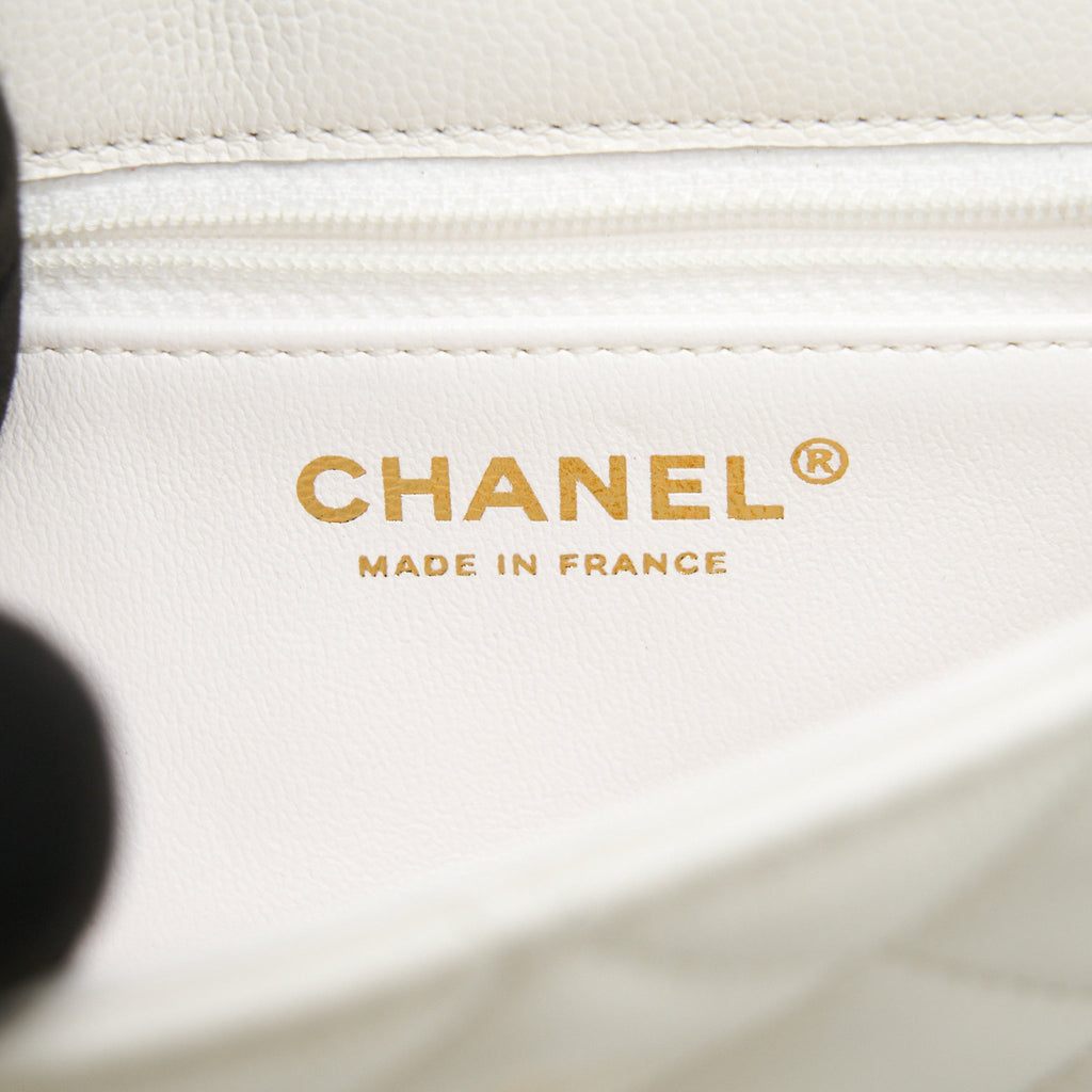 Chanel 2021 Square Flap Cross body White  serial 31