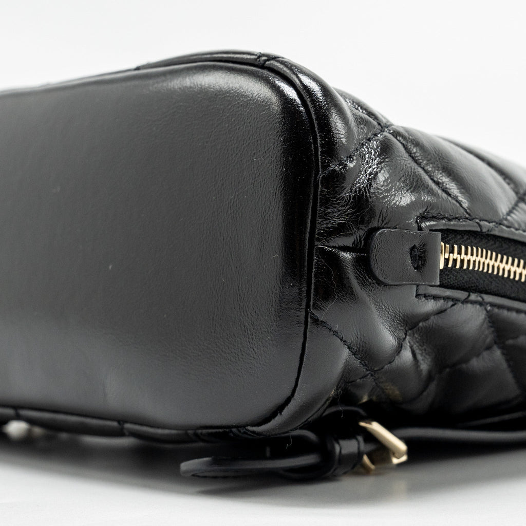 Chanel 22A Mini Backpack Patent Black L (microchip)