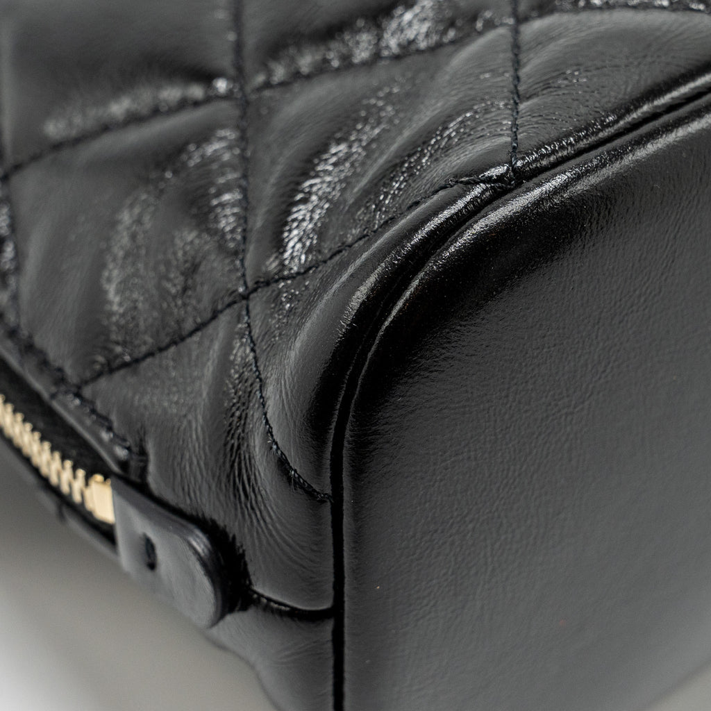 Chanel 22A Mini Backpack Patent Black L (microchip)