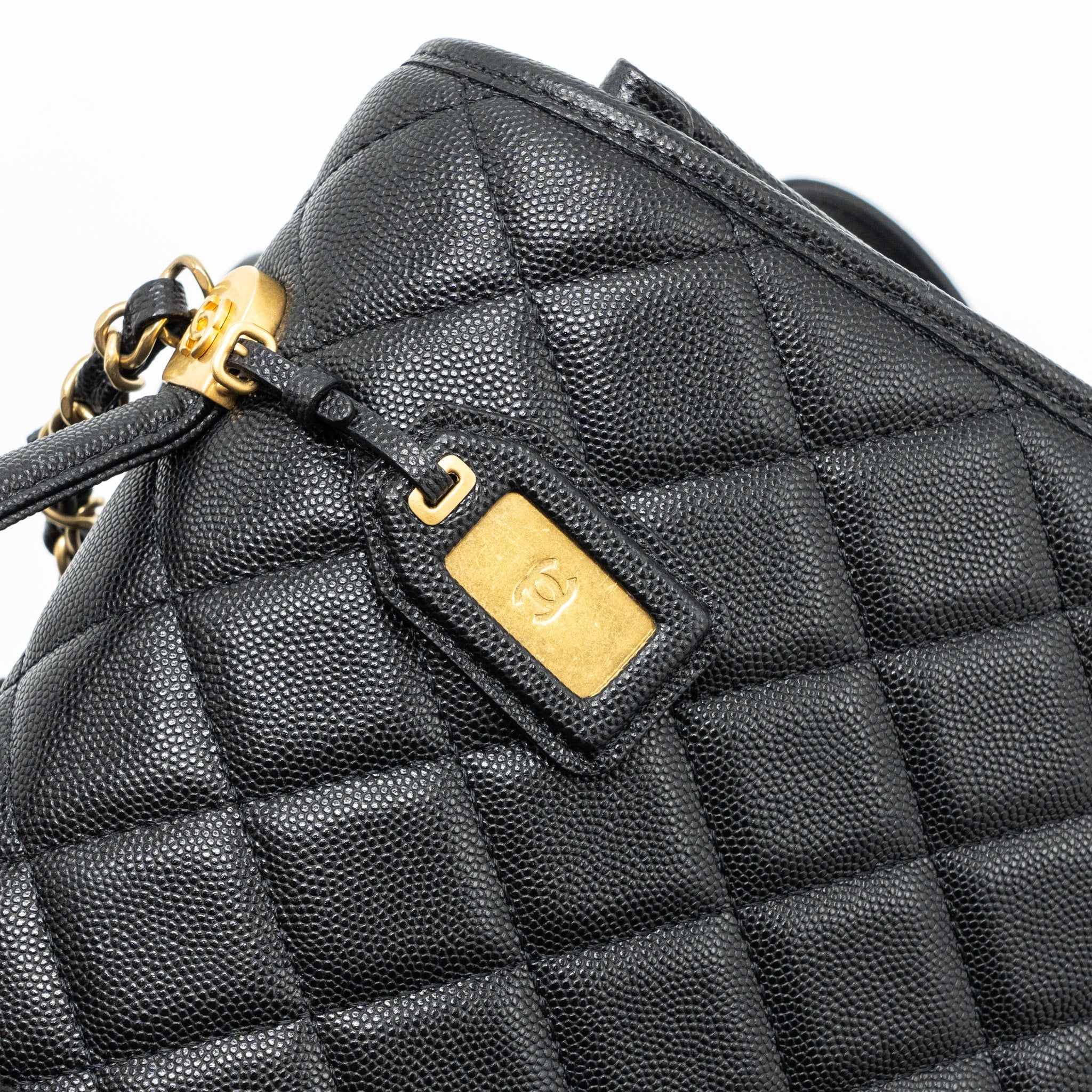 Chanel 22k Large Backpack Caviar Black (microchip)