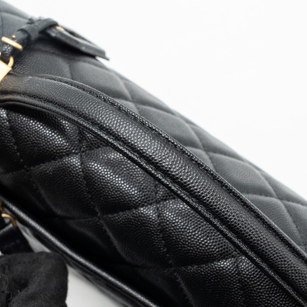 Chanel 22k Large Backpack Caviar Black (microchip)