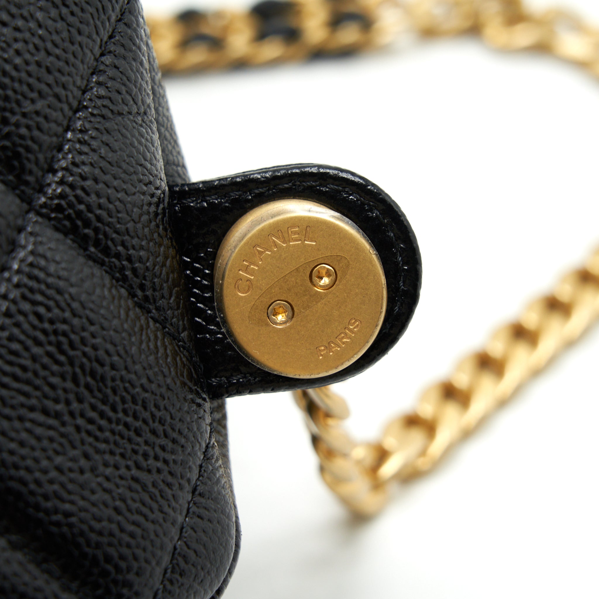 Chanel 22P Flap Backpack Caviar Black
