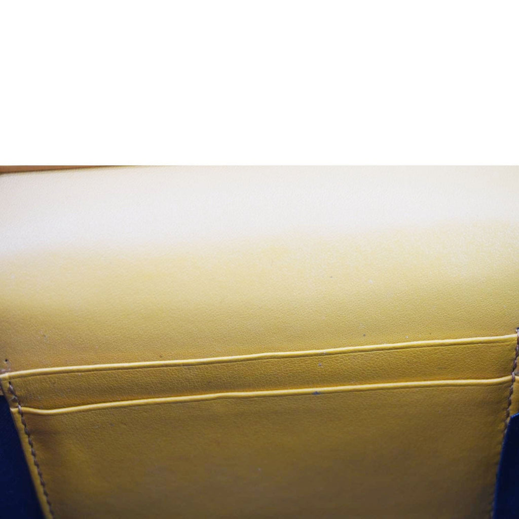 FENDI F Envelope FF 1974 Embossed Leather Belt Bag Sunflower