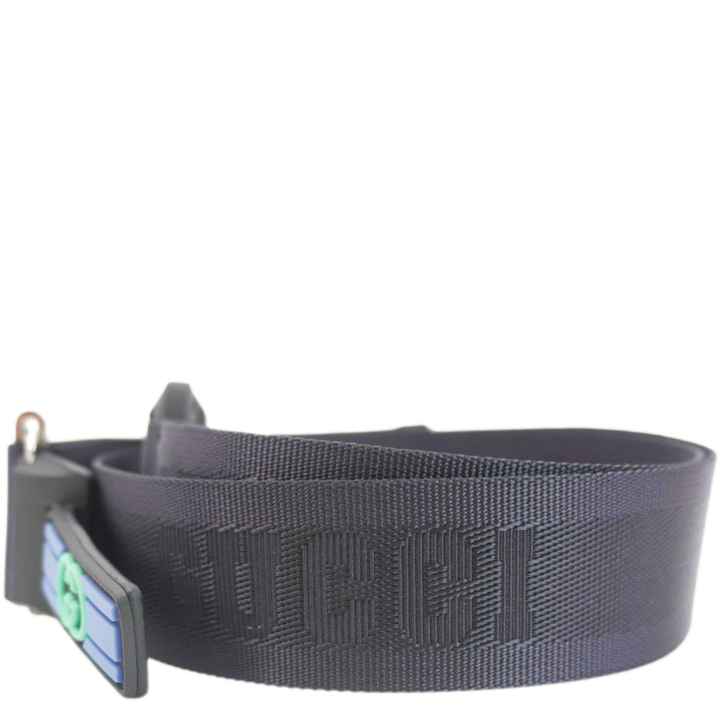 GUCCI GG Crystal Nylon Belt Size 100.40 Blue 778889