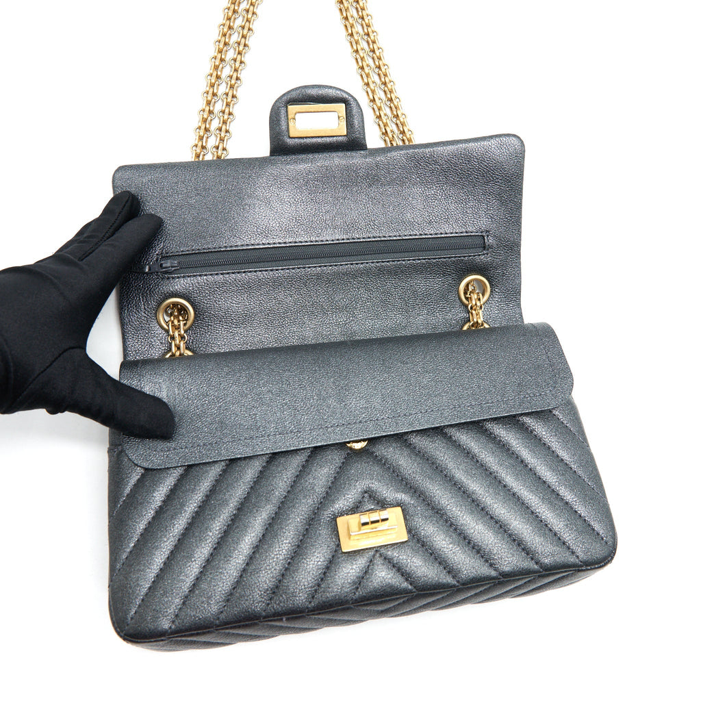 Chanel Chevron Small 2.55 226 Reissue Bag Charcoal