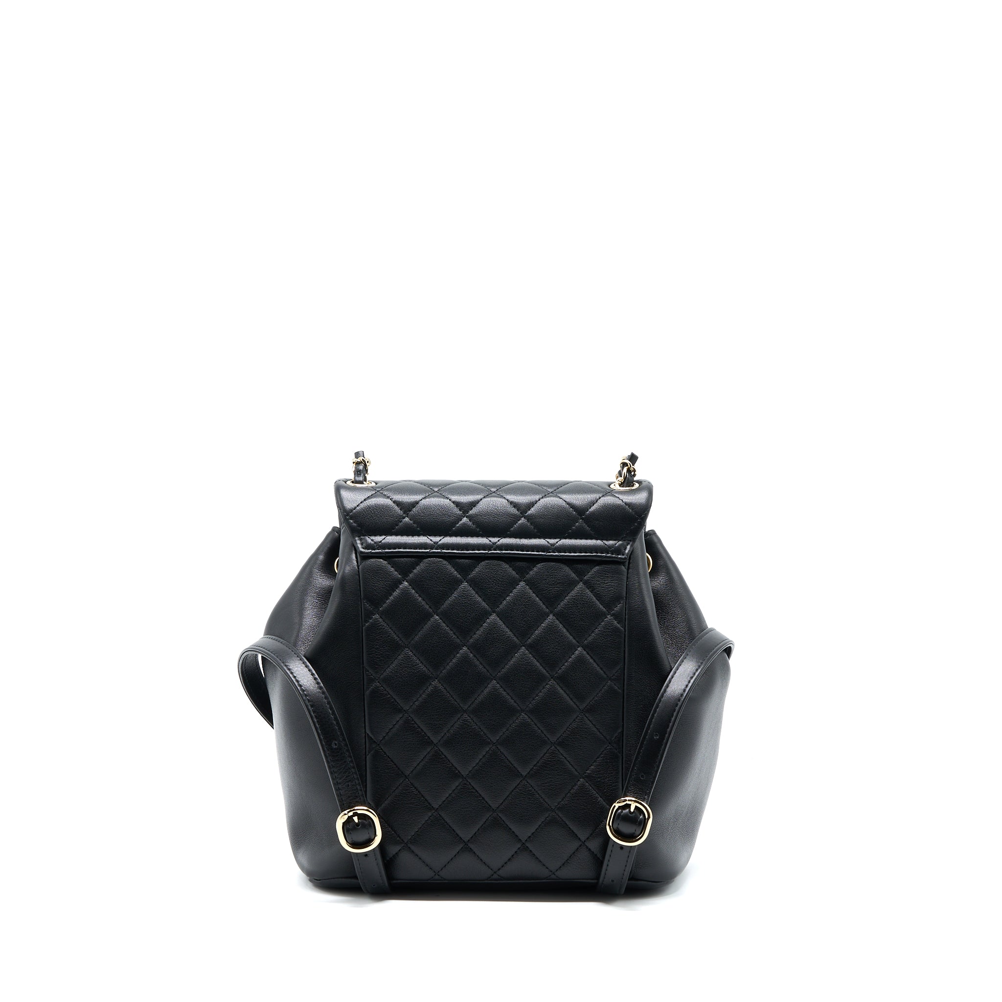 Chanel 23C Large Duma Backpack Calfskin Black L (Microchip)