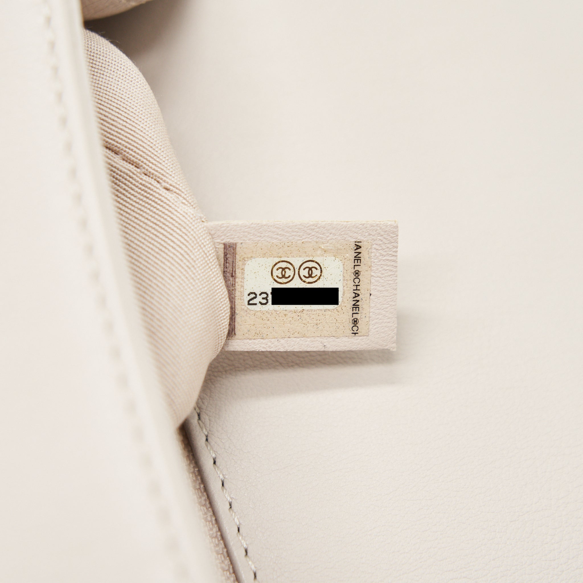 Chanel Calfskin Quilted Flap Bag Beigh L