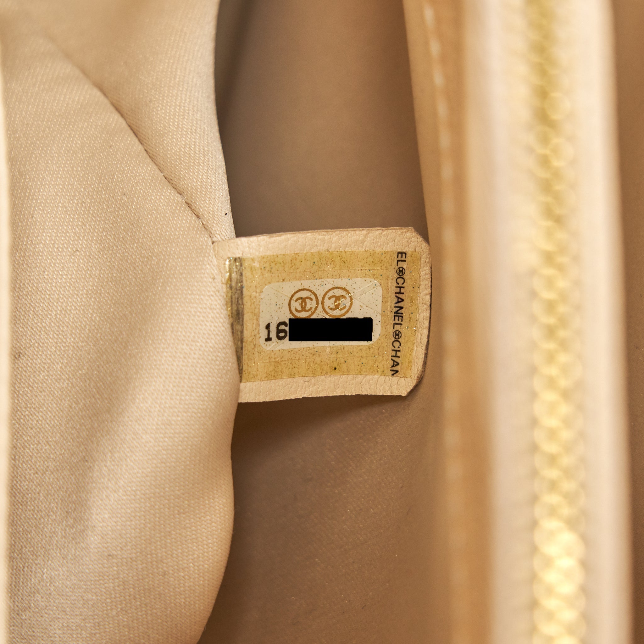 Chanel Grand Shopping Tote Bag Caviar Beige  Serial 16