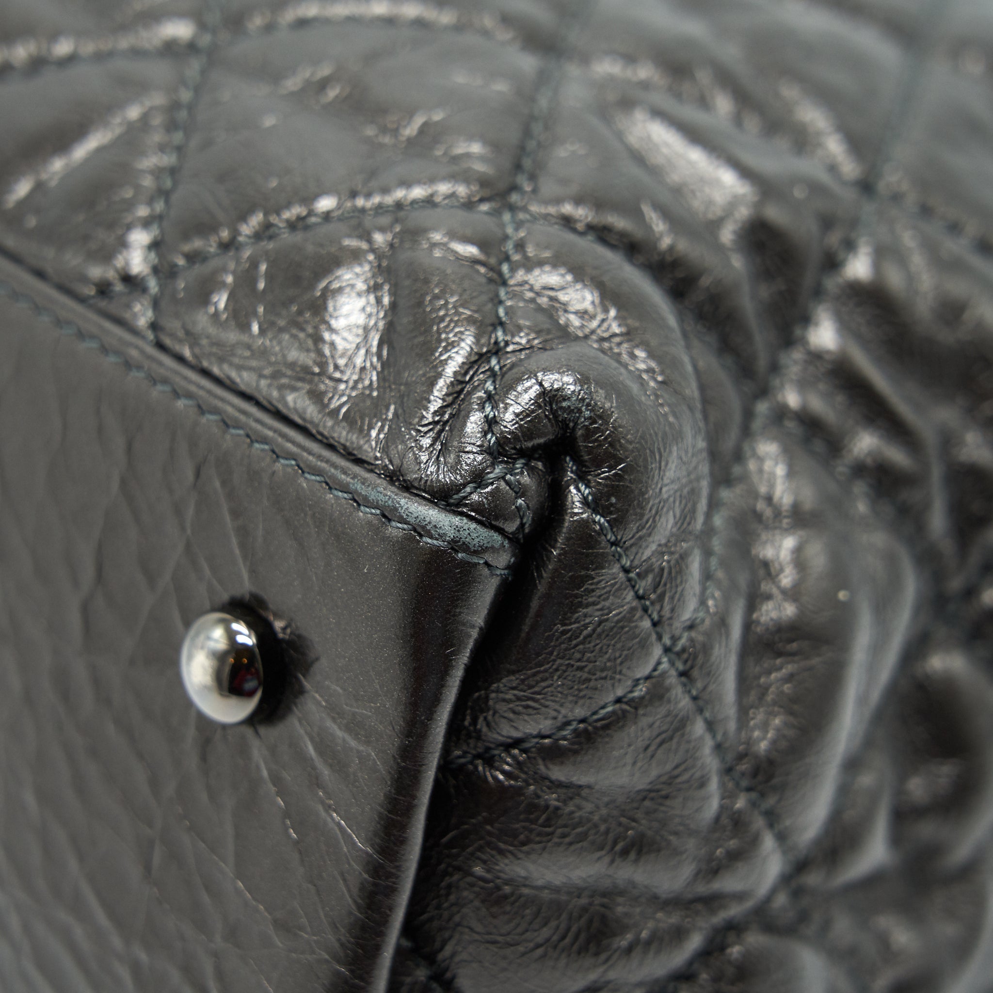 Chanel Quilted Tote Bag With Chain