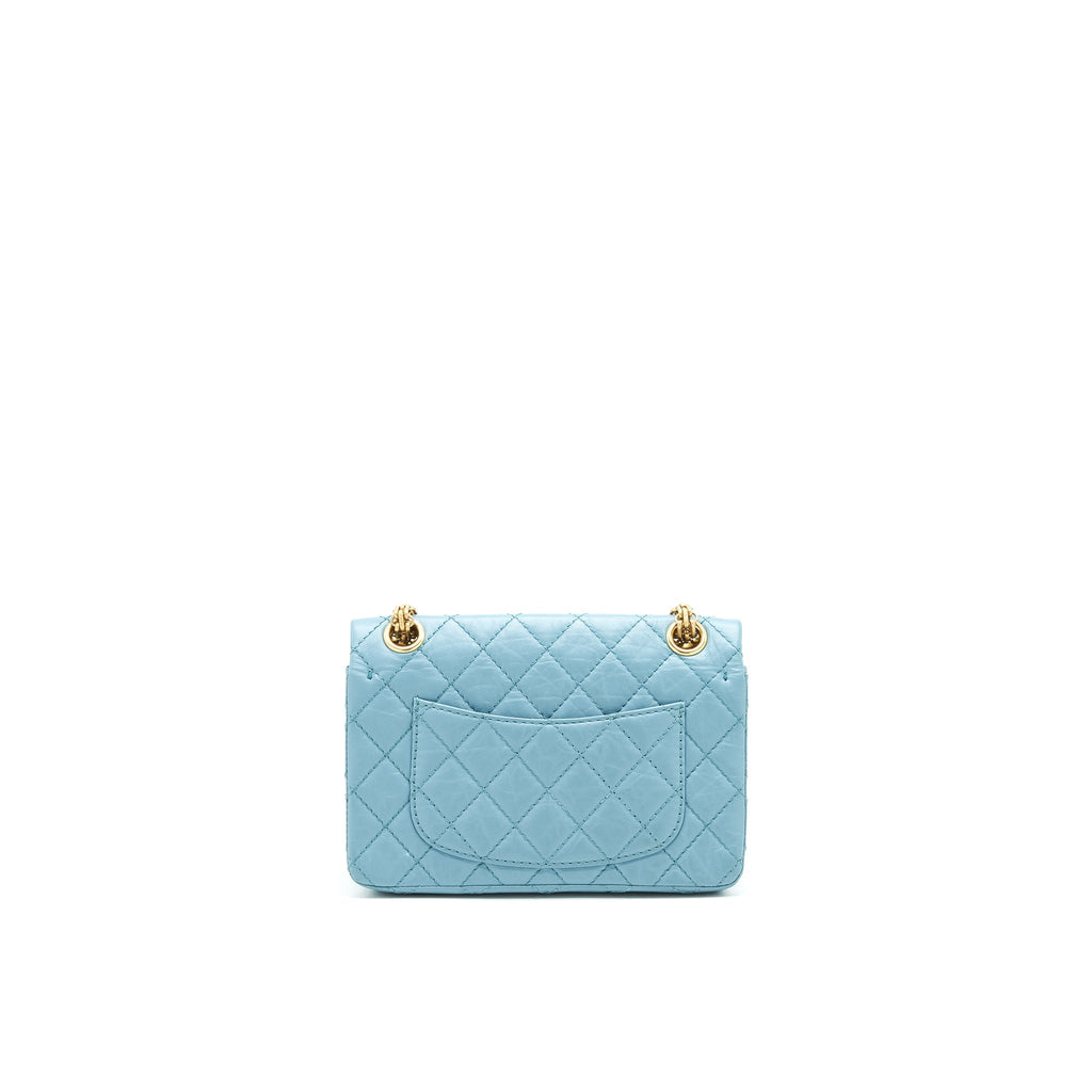 CHANEL MINI 2.55 REISSUE HANDBAG BLUE