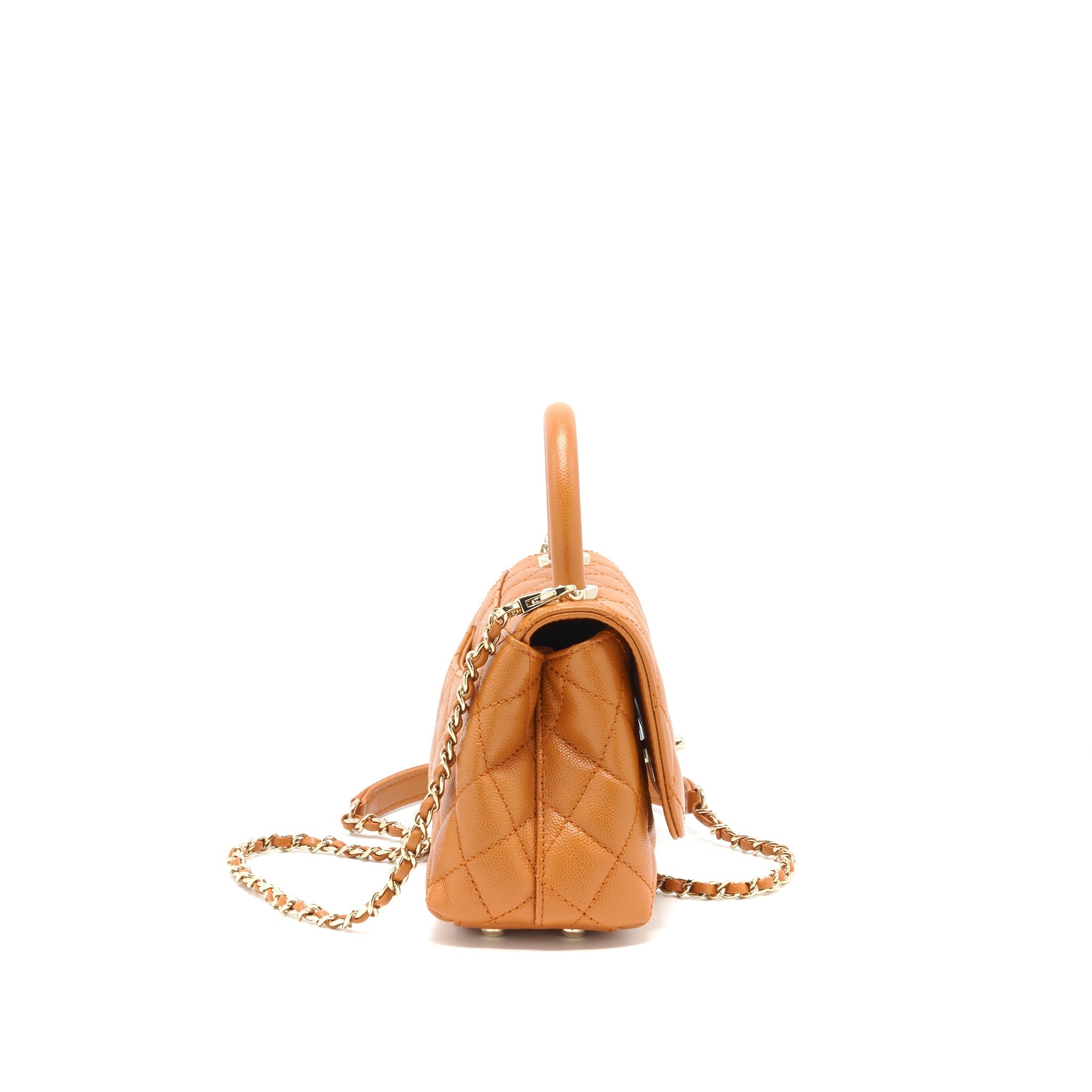 Chanel Extra Mini Coco Handle Caviar Caramel