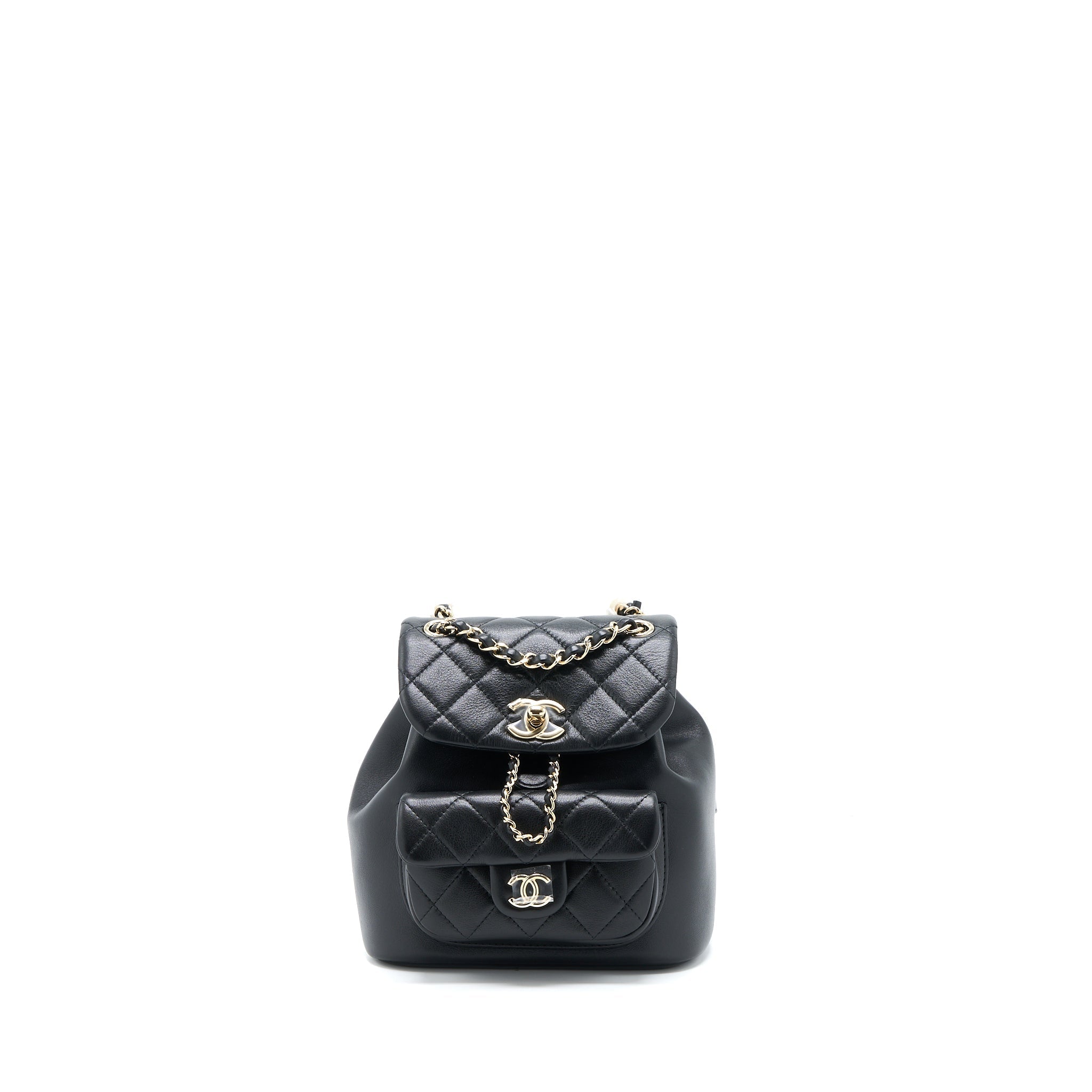 Chanel 23C Duma Mini Backpack Calfskin Black L (Microchip)