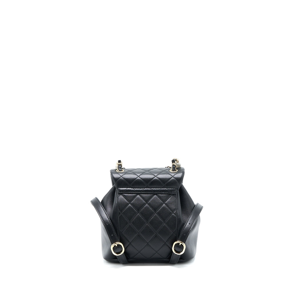 Chanel 23C Duma Mini Backpack Calfskin Black L (Microchip)
