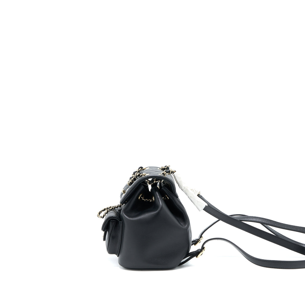 Chanel 23C Duma Mini Backpack Calfskin Black L (Microchip)