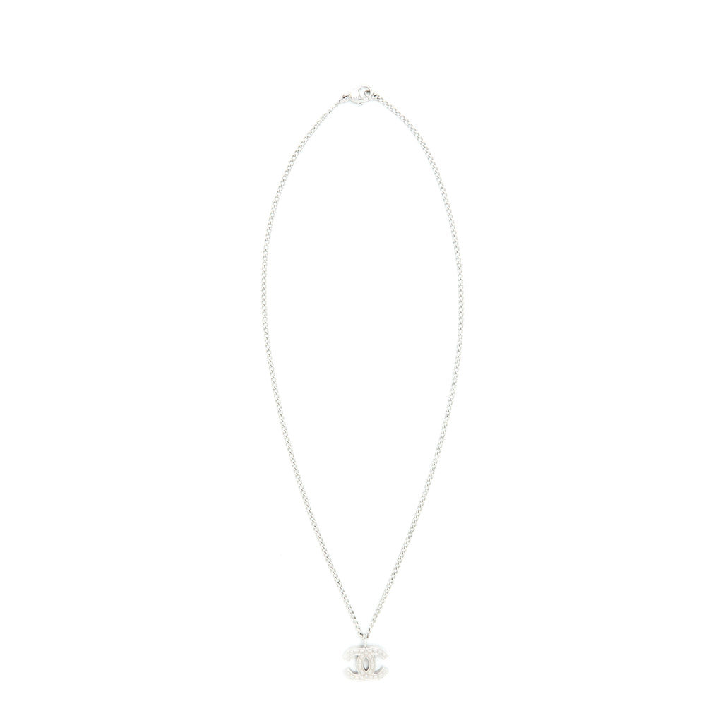 Chanel CC Logo Necklace/Earrings (Sell In A Set)