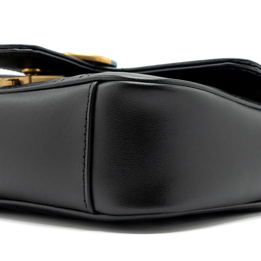 Gucci Mini GG Marmont Matelasse Bag Leather Black