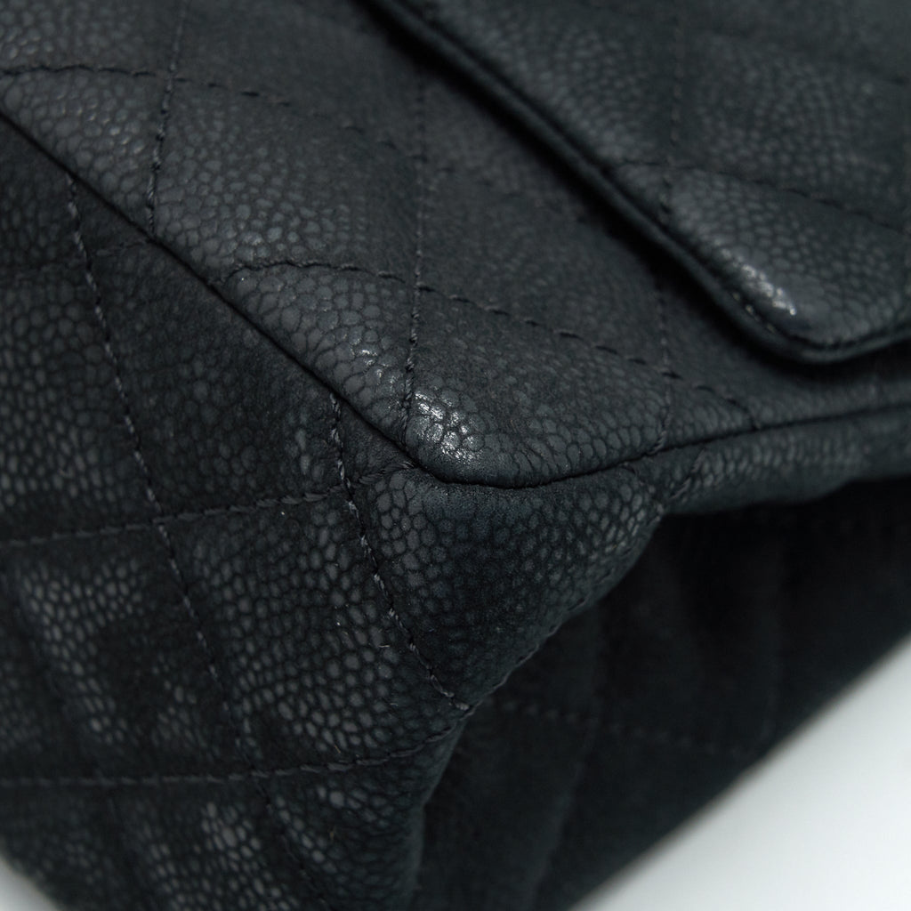 CHANEL 2.55 226 REISSUE BAG IN CAVIAR BLACK