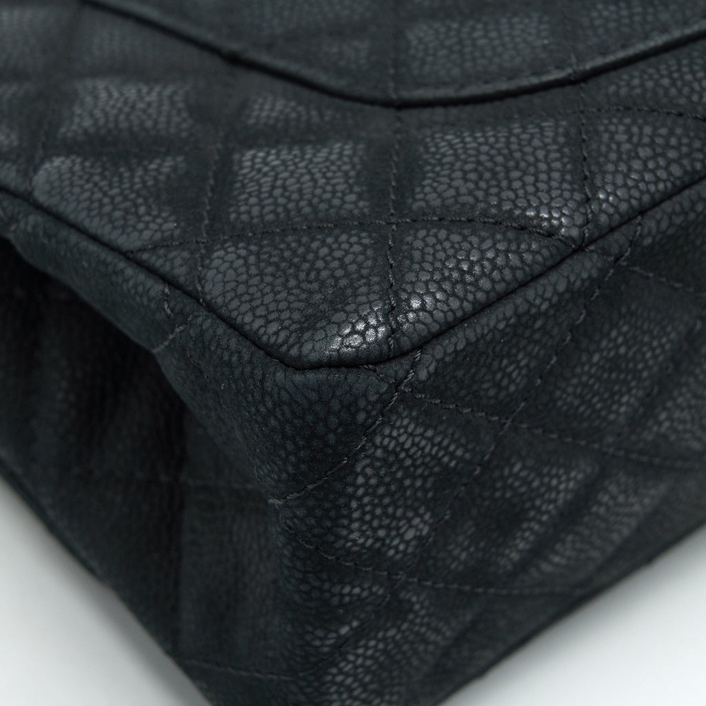 CHANEL 2.55 226 REISSUE BAG IN CAVIAR BLACK