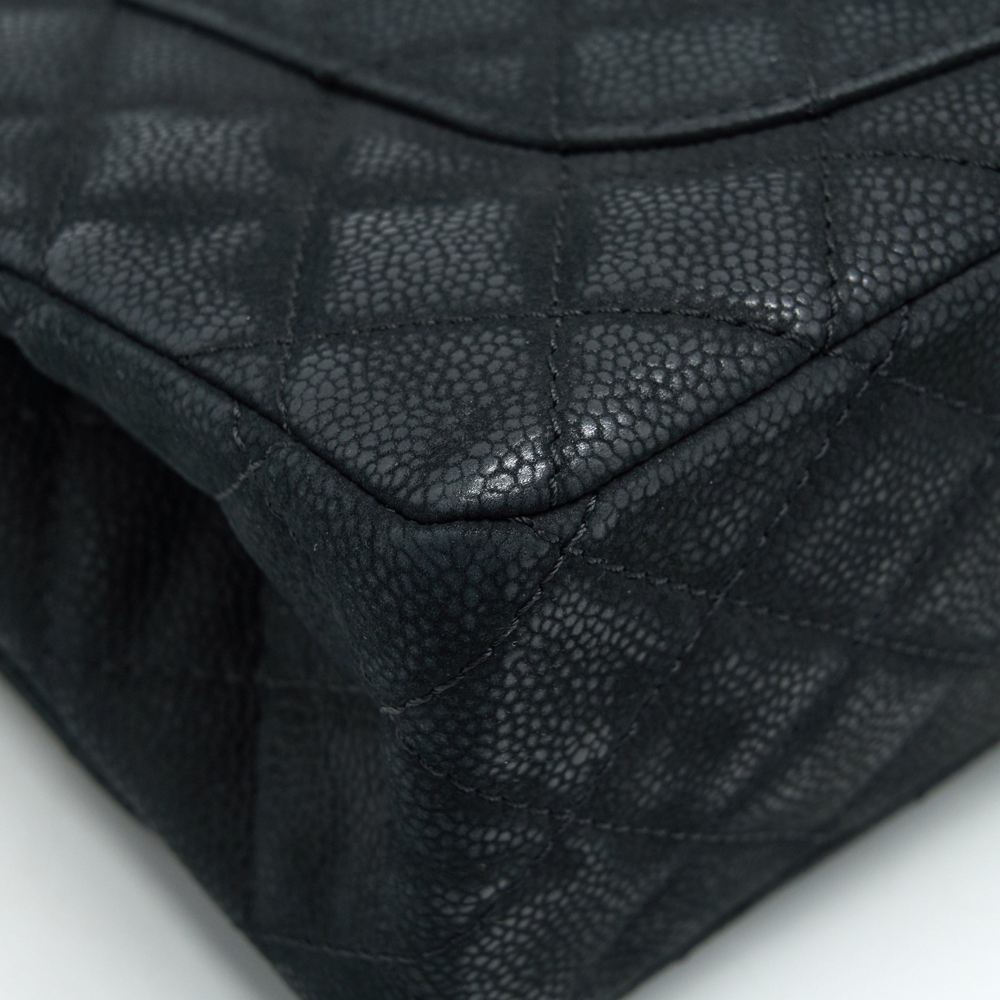 CHANEL 2.55 226 REISSUE BAG IN CAVIAR BLACK