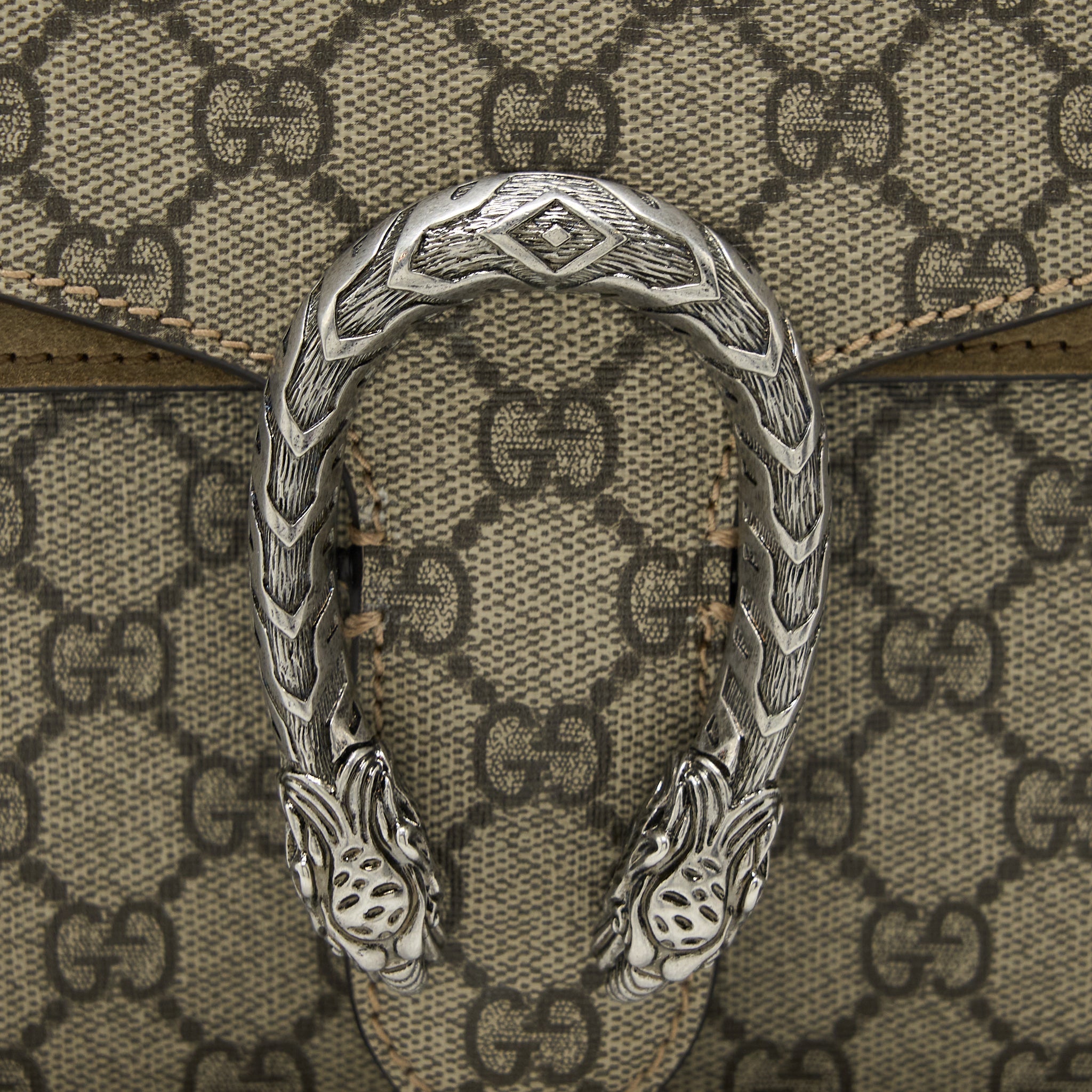 Gucci Dionysus Shoulder Bag GG Supreme Canvas SHW