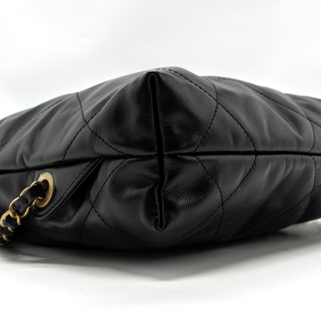 Chanel 22 Backpack Shiny Calfskin Black (Microchip)