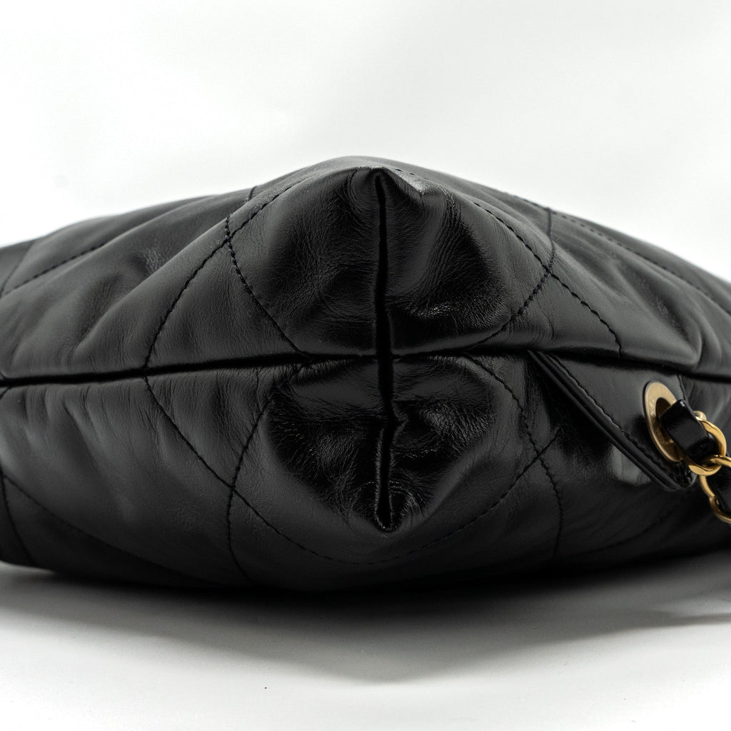 Chanel 22 Backpack Shiny Calfskin Black (Microchip)