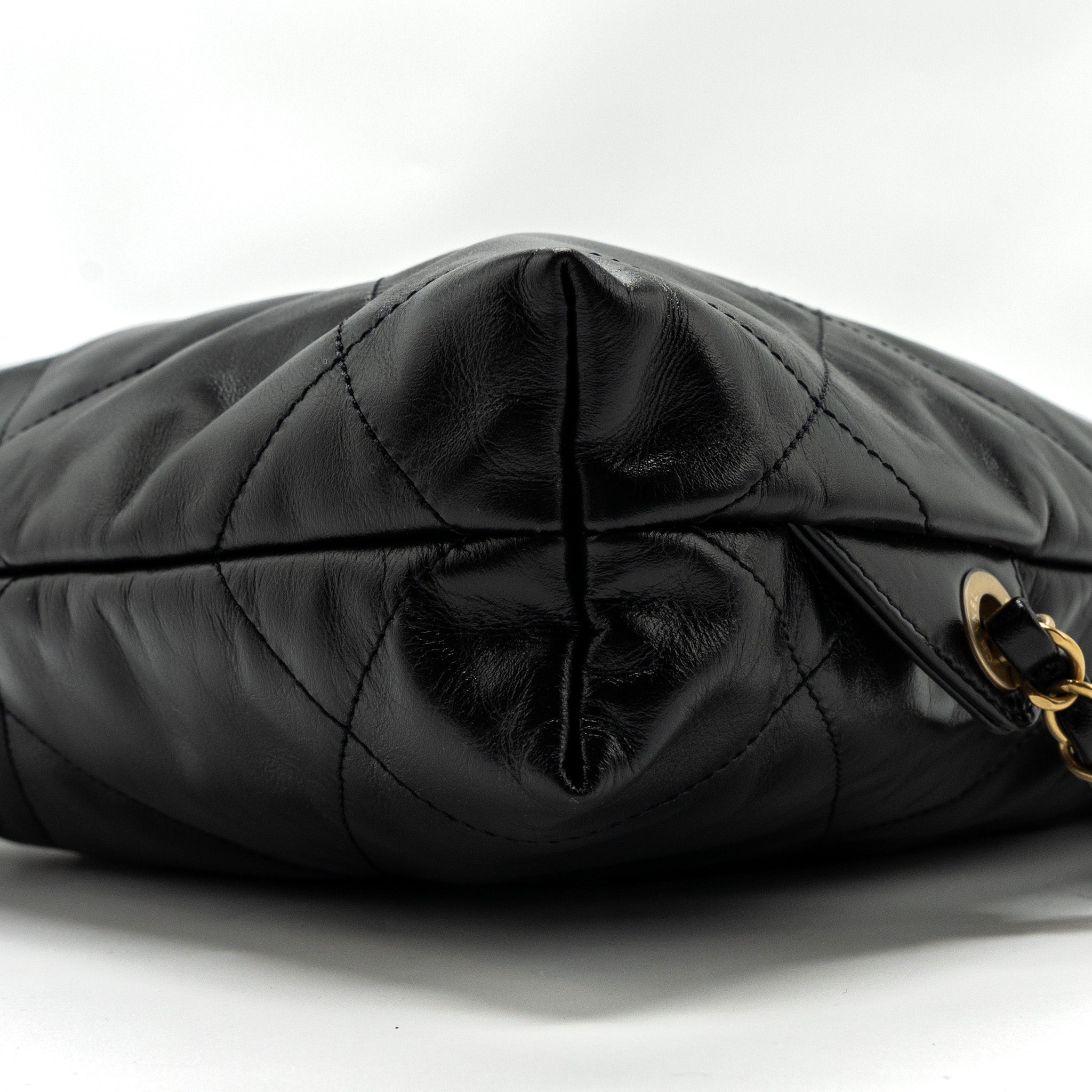 Chanel 22 Backpack Shiny Calfskin Black (Microchip)