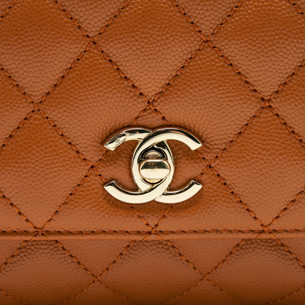 Chanel Extra Mini Coco Handle Caviar Caramel