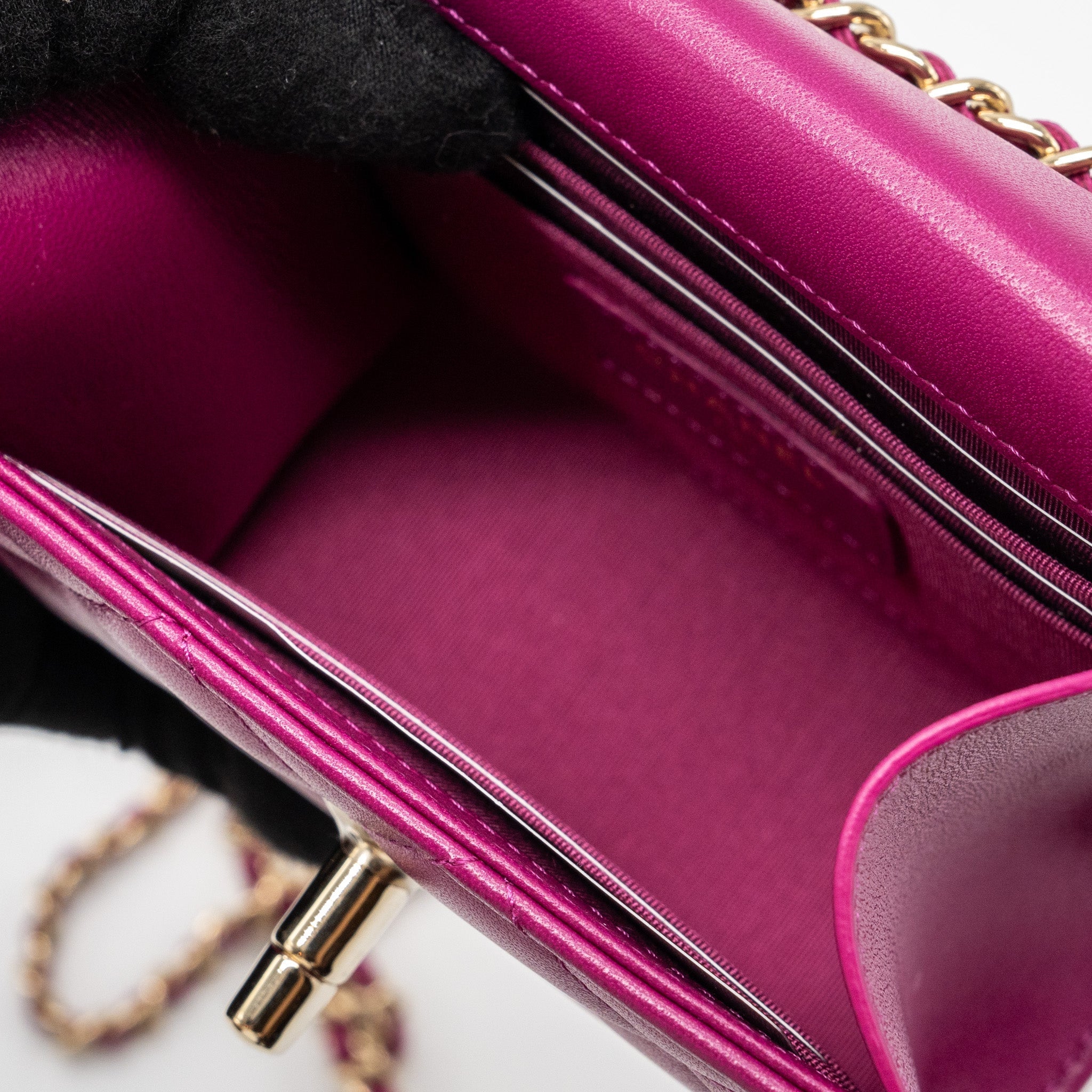 Chanel Mini Trendy CC Clutch Lambskin Pink L