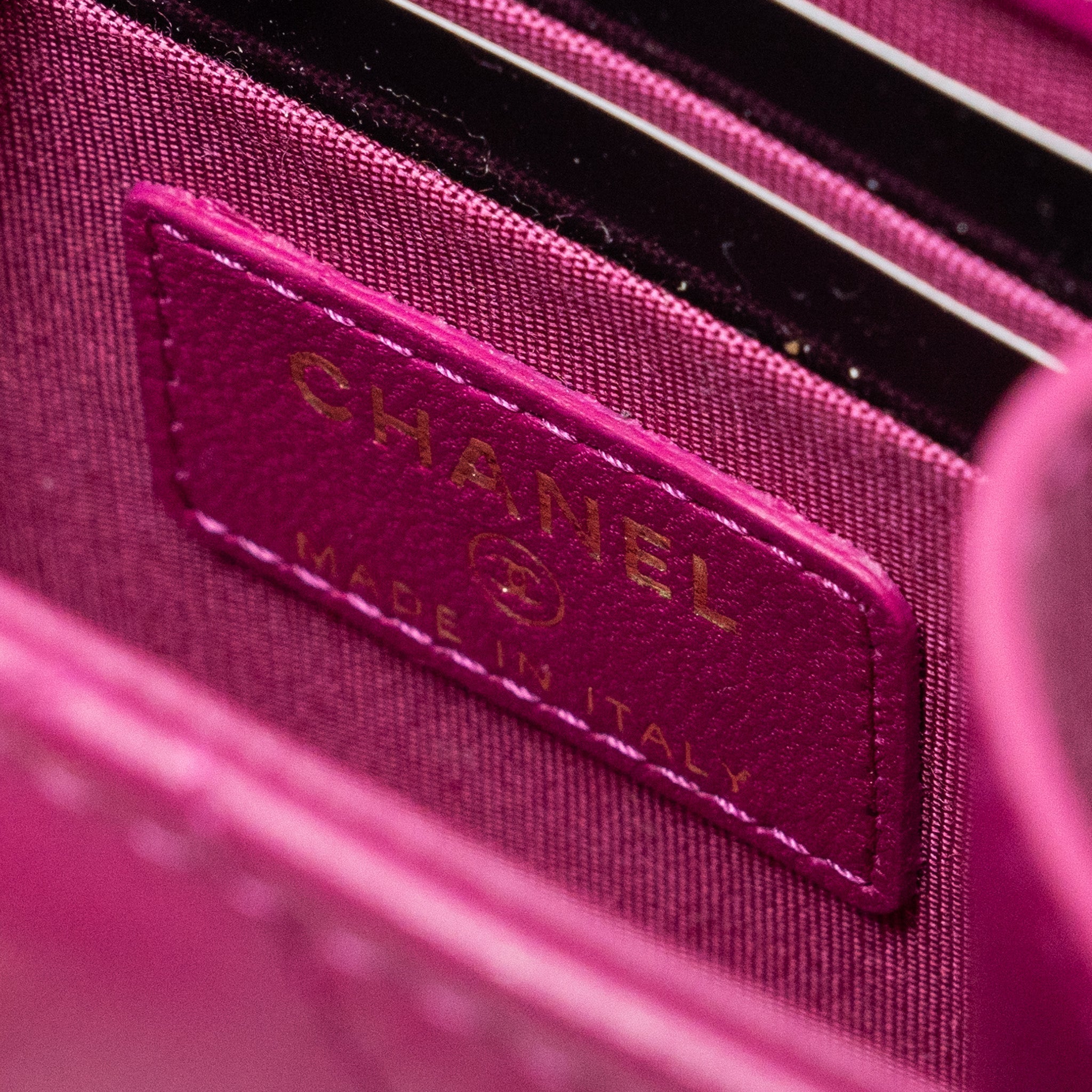 Chanel Mini Trendy CC Clutch Lambskin Pink L