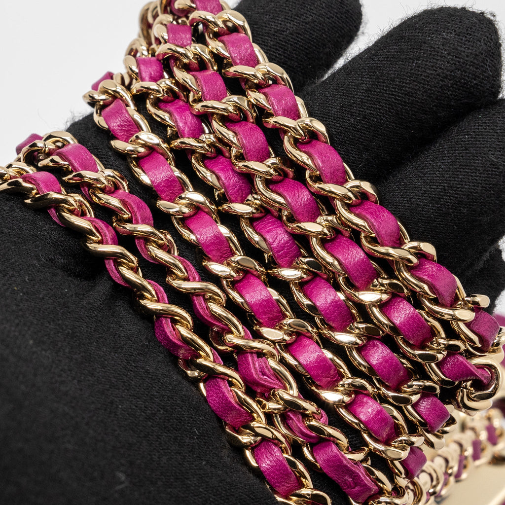 Chanel Mini Trendy CC Clutch Lambskin Pink L