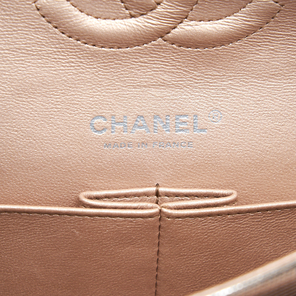 CHANEL SEASONAL MEDIUM FLAP BAG IN CHAMPAGNE PINK