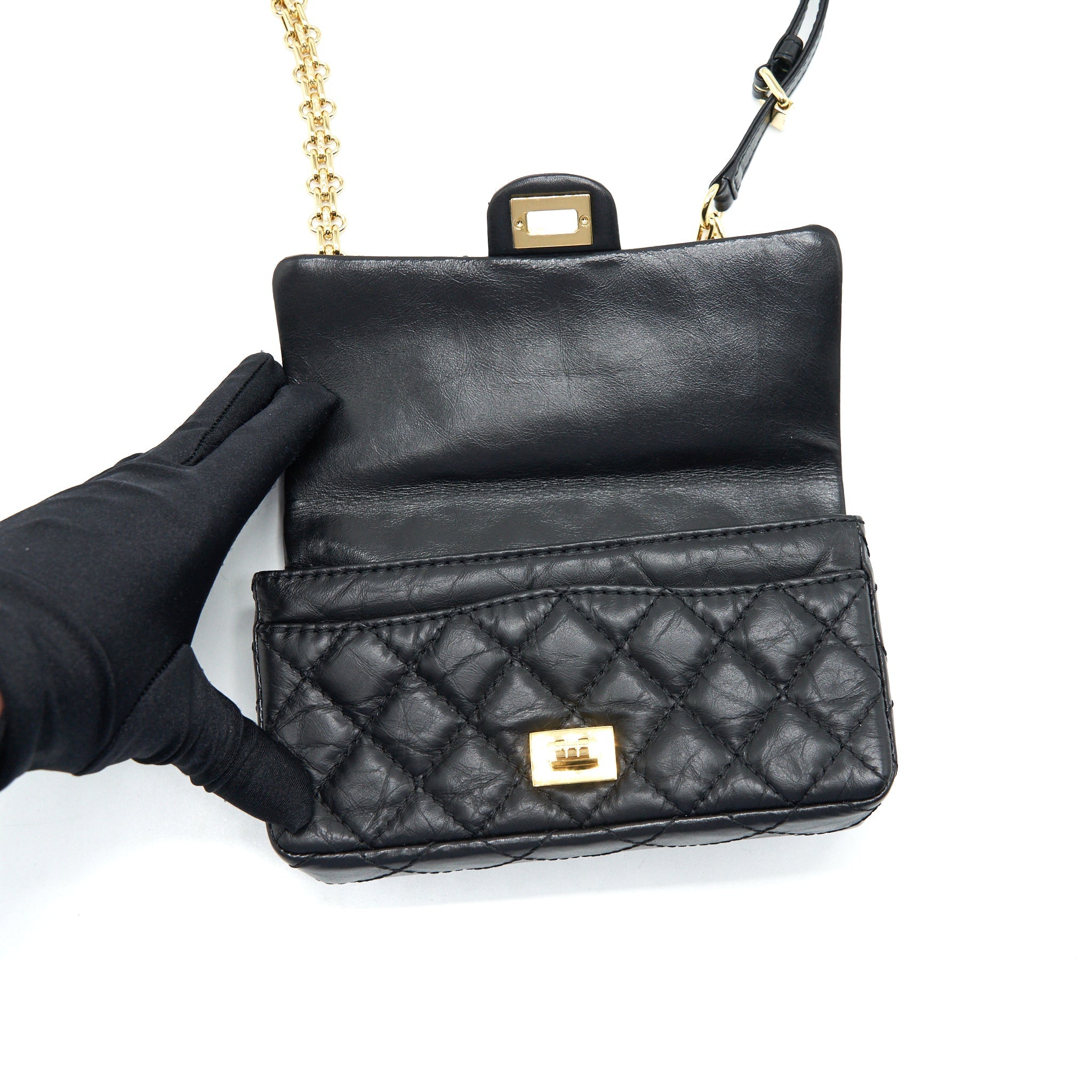 Chanel 2.55 Waist Bag in black