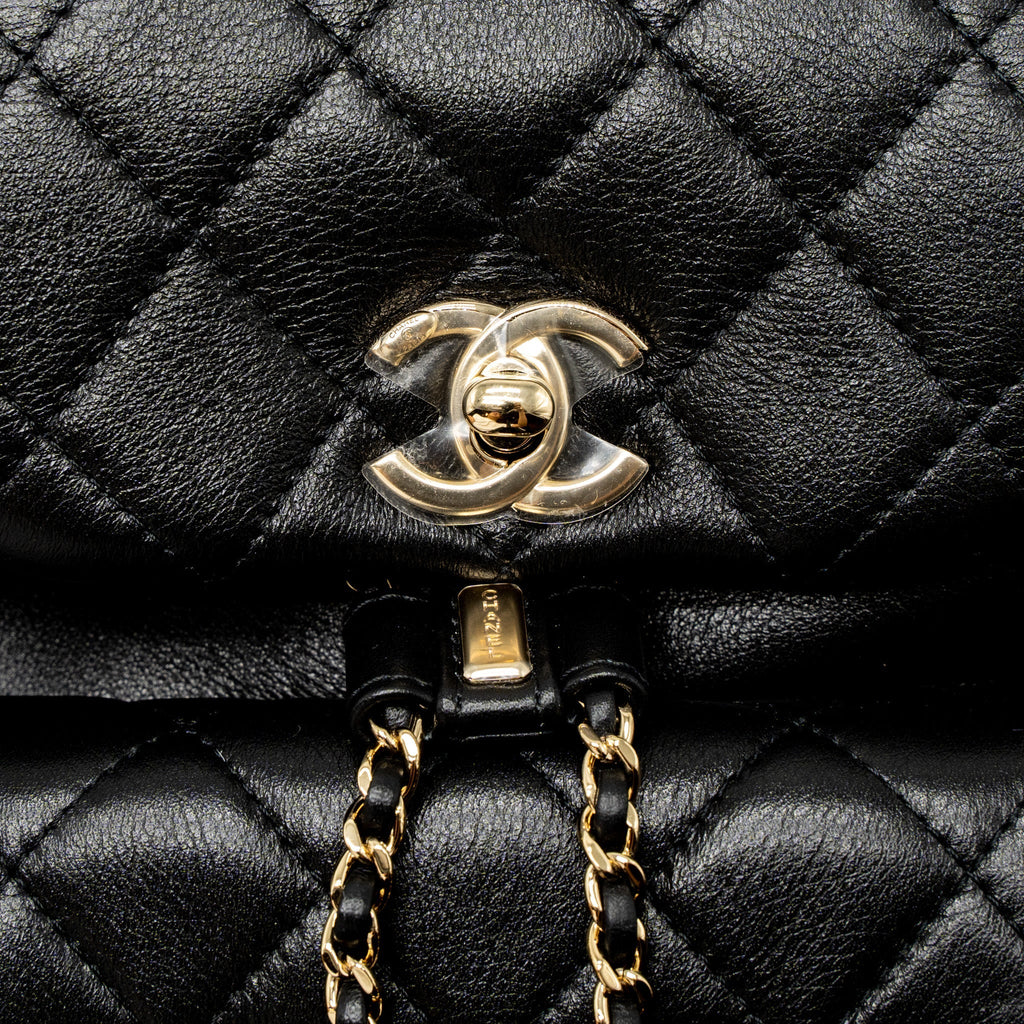 Chanel 23C Duma Mini Backpack Calfskin Black L (Microchip)