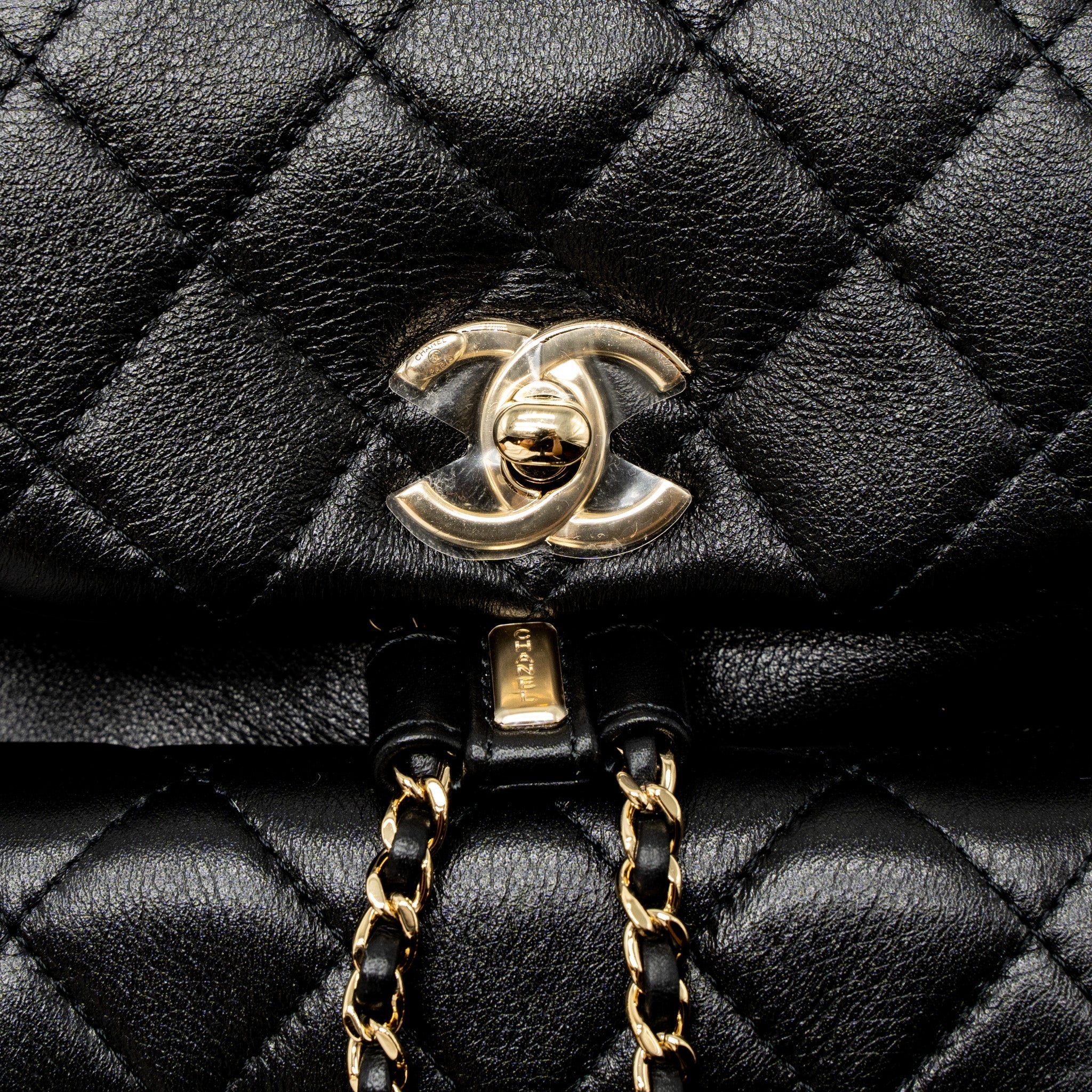 Chanel 23C Duma Mini Backpack Calfskin Black L (Microchip)