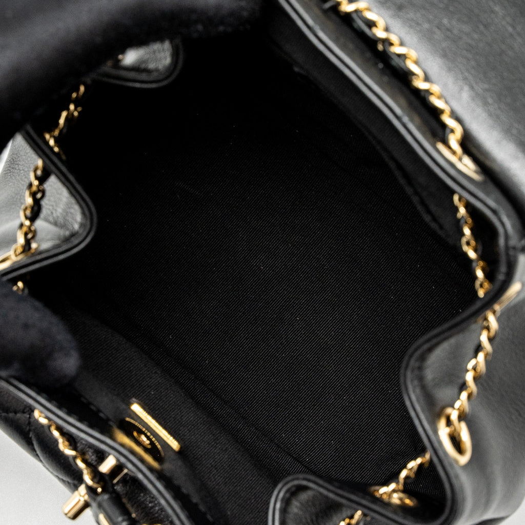 Chanel 23C Duma Mini Backpack Calfskin Black L (Microchip)