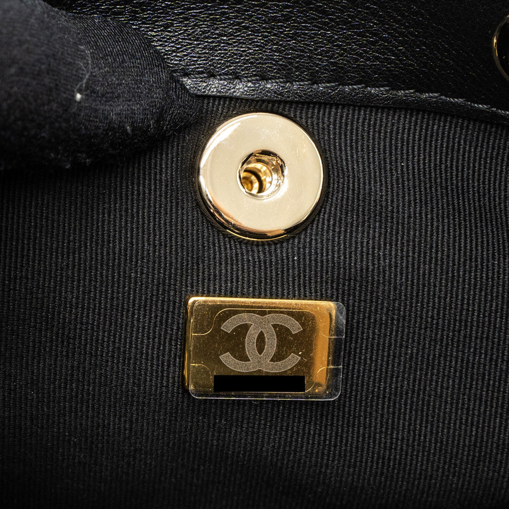 Chanel 23C Duma Mini Backpack Calfskin Black L (Microchip)