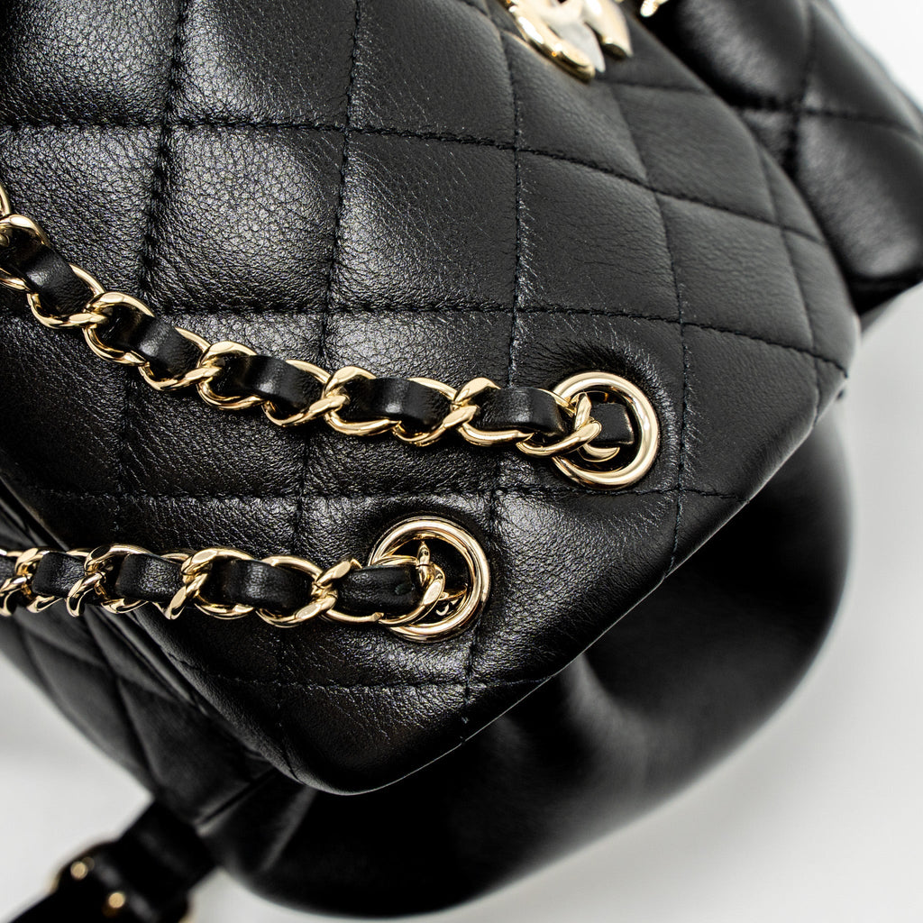 Chanel 23C Duma Mini Backpack Calfskin Black L (Microchip)