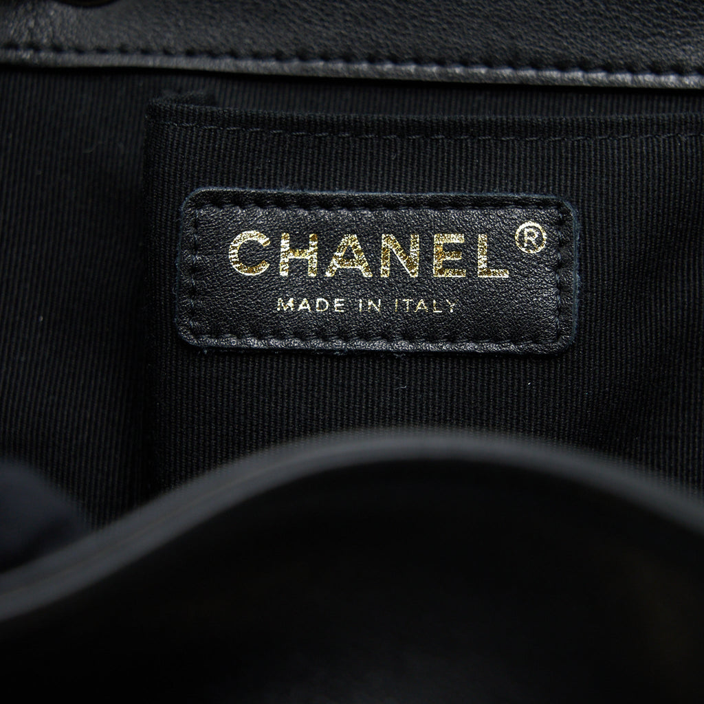 Chanel 23C Large Duma Backpack Calfskin Black L (Microchip)