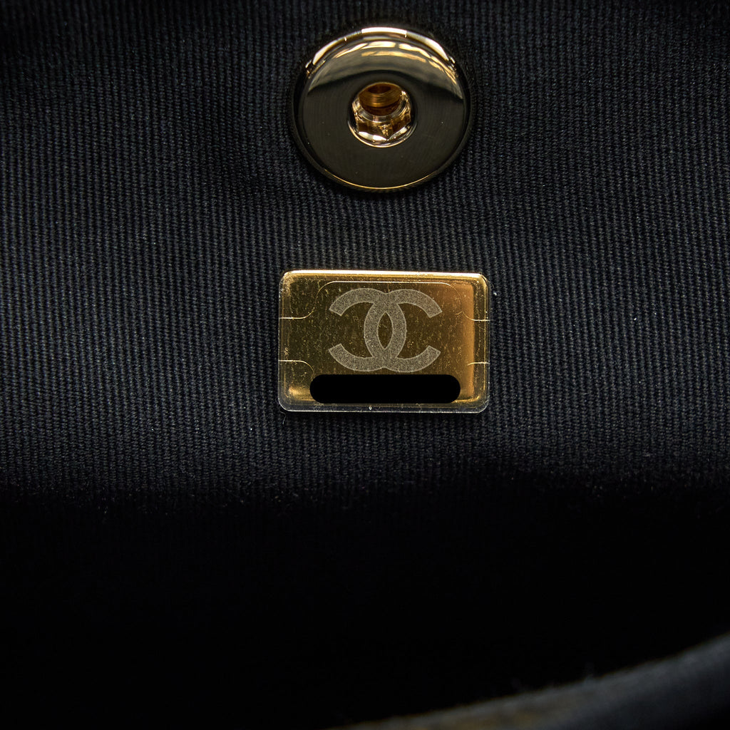 Chanel 23C Large Duma Backpack Calfskin Black L (Microchip)