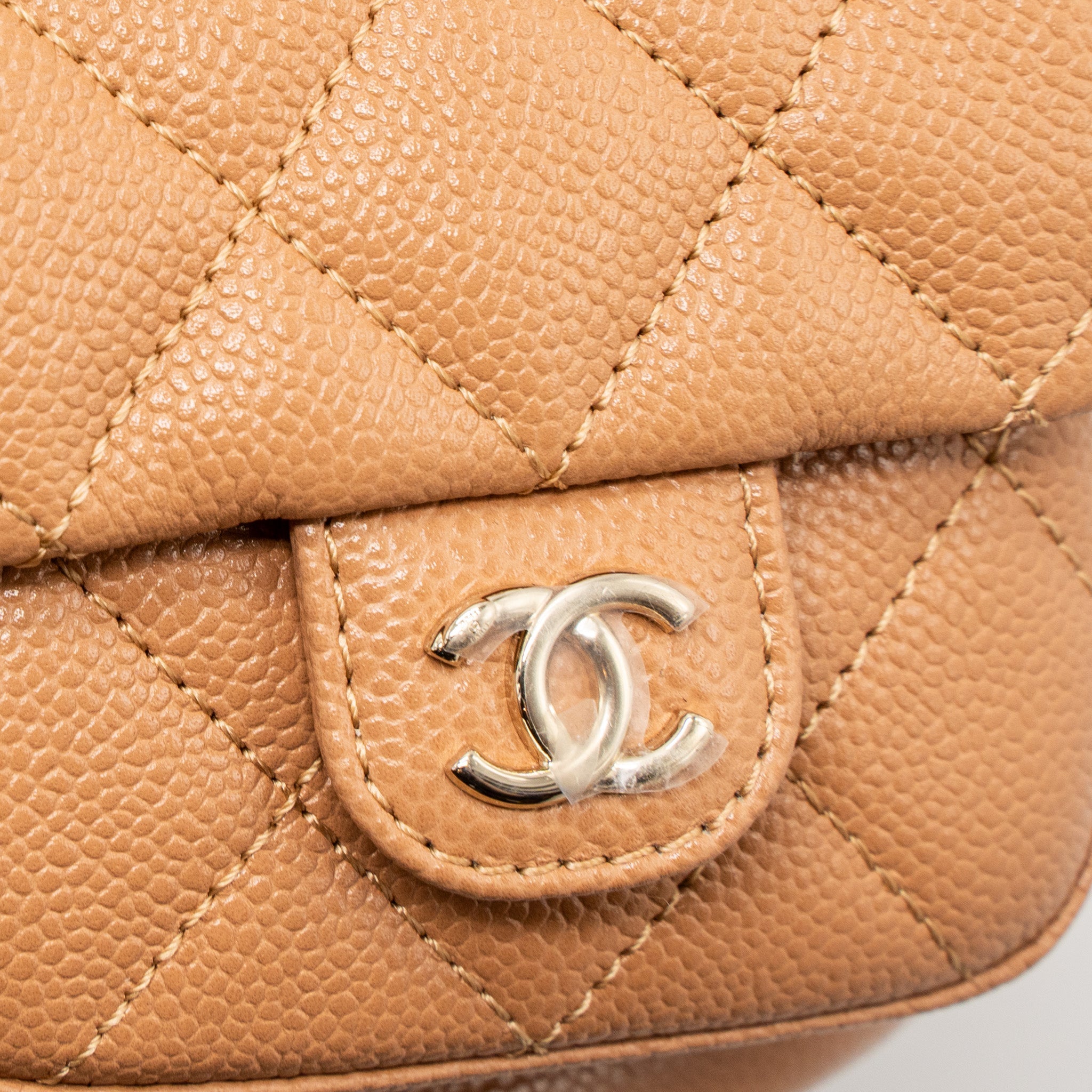 Chanel 23p Triple Pack Backpack Caviar Dark Beige L(Microchip)