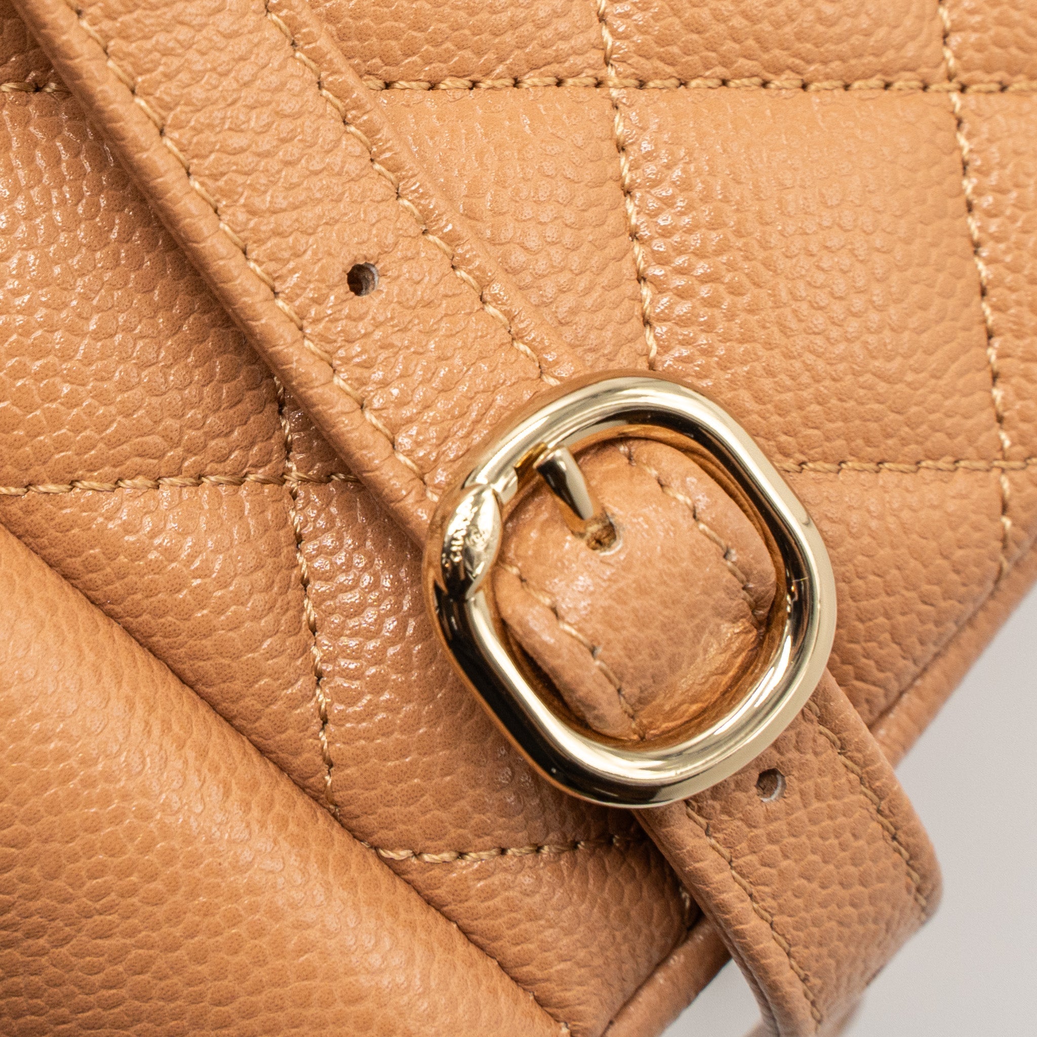 Chanel 23p Triple Pack Backpack Caviar Dark Beige L(Microchip)