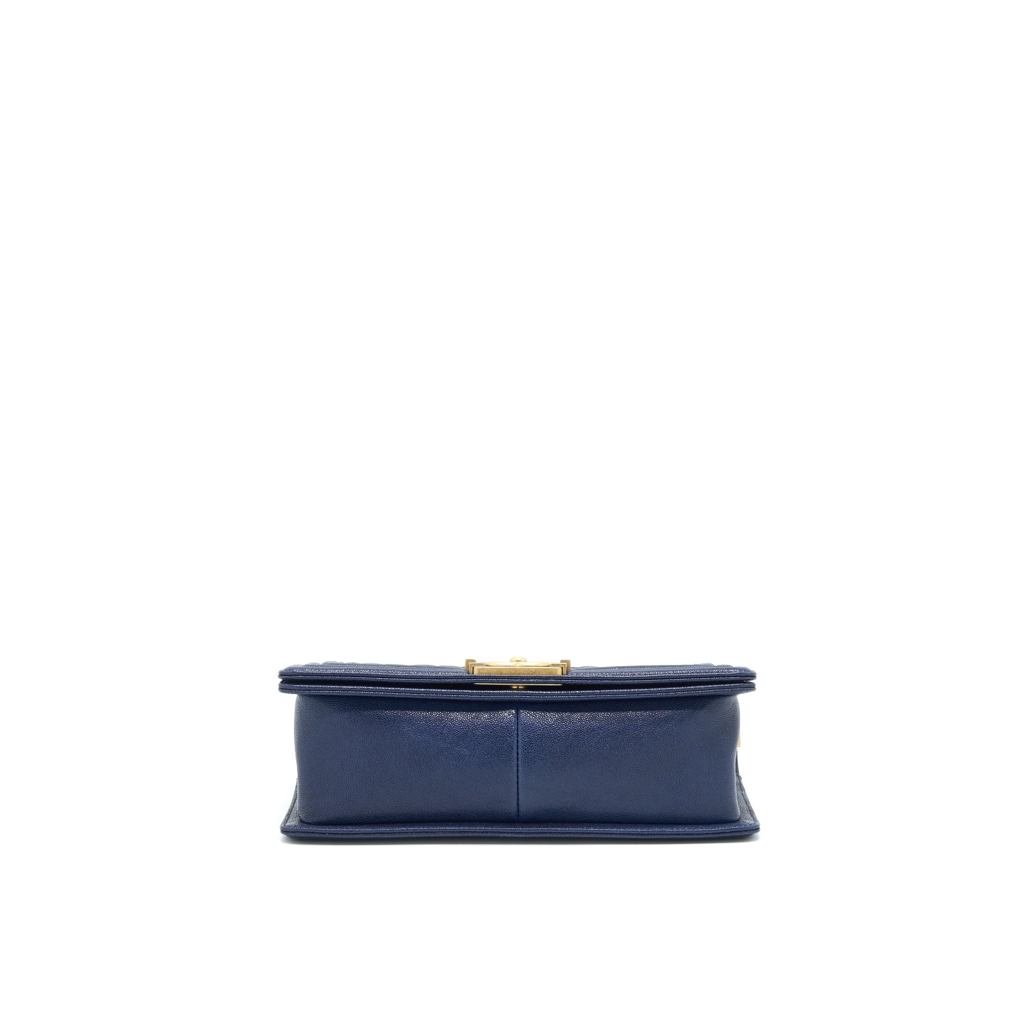 Chanel Boy Chanel Old Medium Caviar Navy with