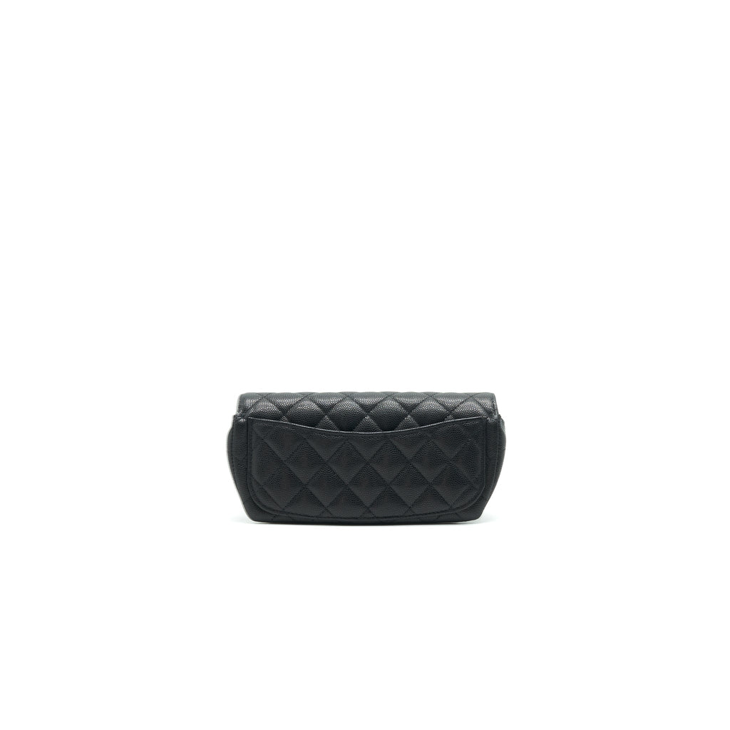 Chanel Glasses Case With Classic Chain Black L
