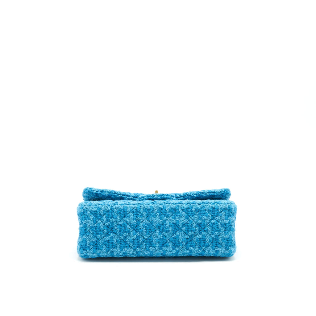 Chanel Tweed 2.55 Small Reissue Flap Bag Blue Brushed