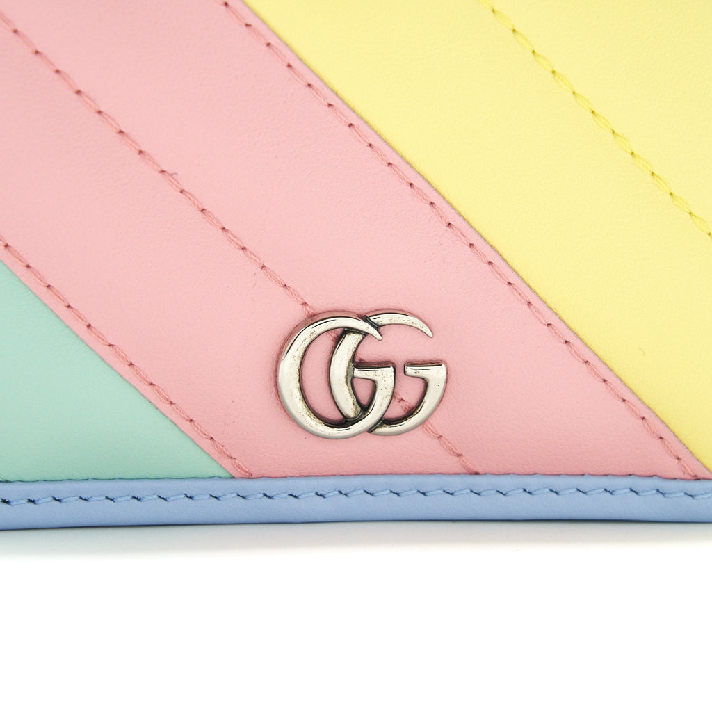 Gucci Pastel Marmont holder on Chain SHW